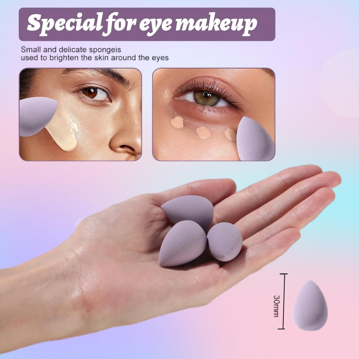 Makeup Sponge Set with Powder Puffs